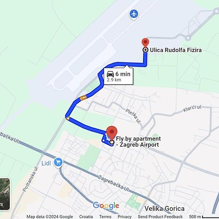Fly By Suite - Zagreb Airport - 0-24H Self Check In&Out - Parking On Site Velika Gorica Exteriér fotografie