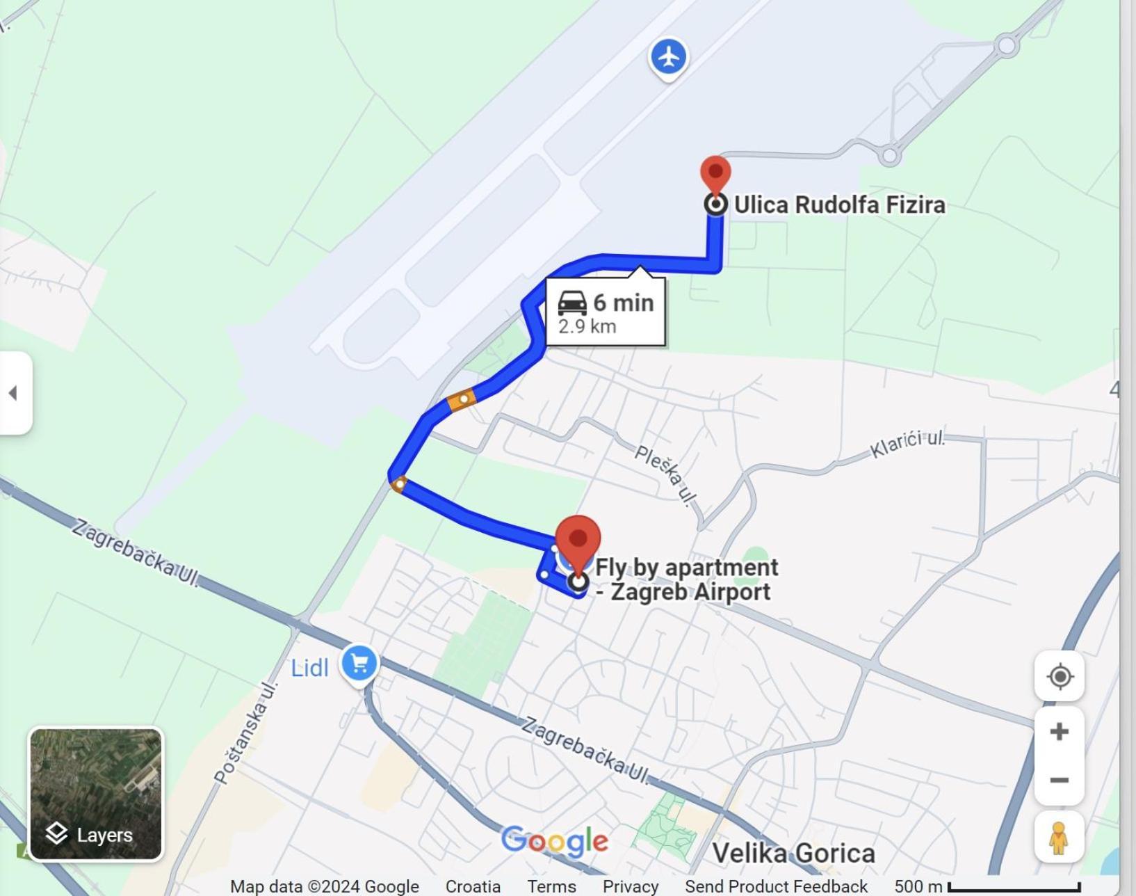 Fly By Suite - Zagreb Airport - 0-24H Self Check In&Out - Parking On Site Velika Gorica Exteriér fotografie