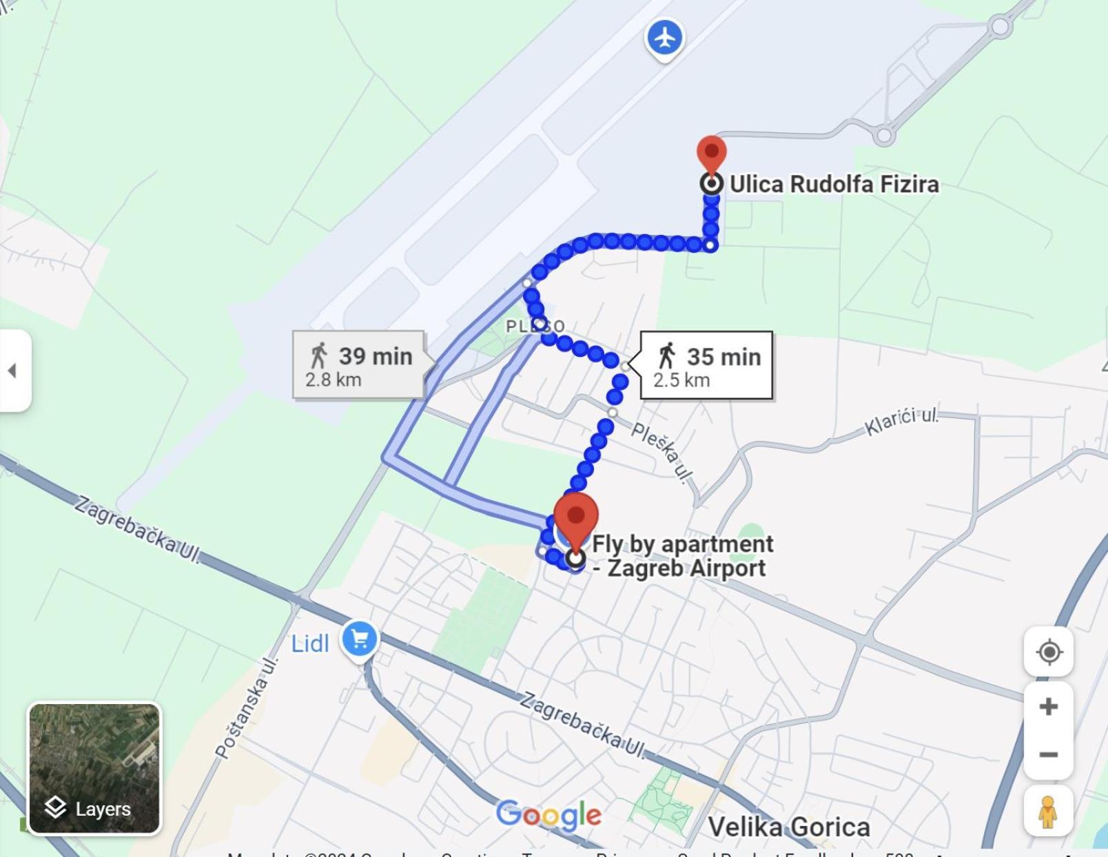 Fly By Suite - Zagreb Airport - 0-24H Self Check In&Out - Parking On Site Velika Gorica Exteriér fotografie